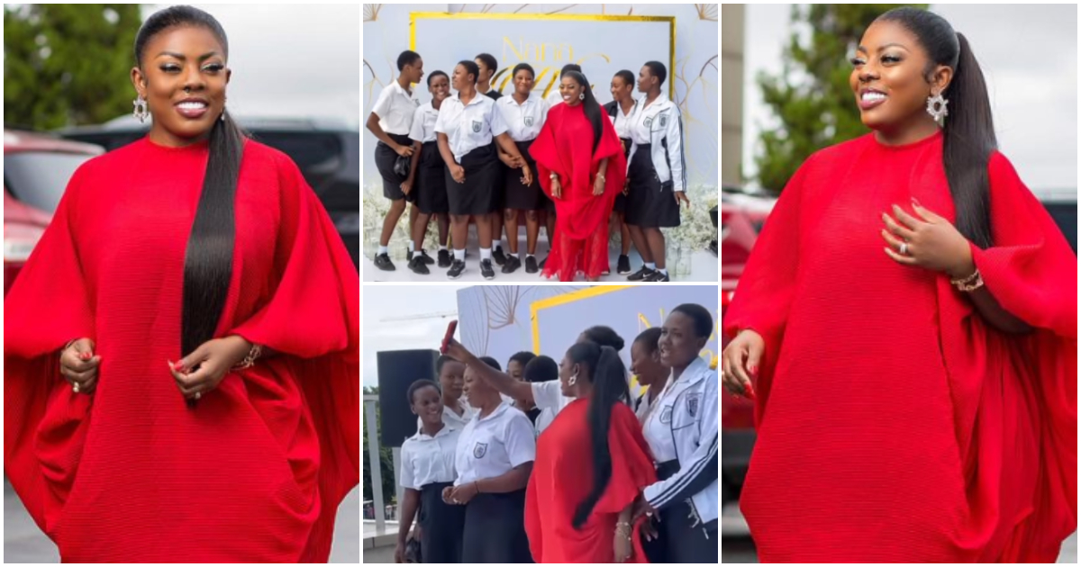Accra High School girls celebrated Nana Aba Anamoah on her b'day, video melts hearts