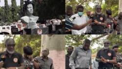 Ebony's mother breaks down as family visit singer's tomb on 3rd anniversary; sad video drops