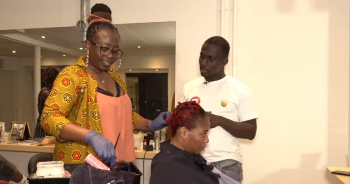 'I make money but a lot goes into bills' - Denmark-based GH hairdresser who makes over GHc20k daily (Video)