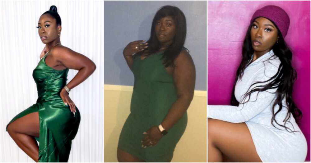Lady shows off her impressive massive weight loss