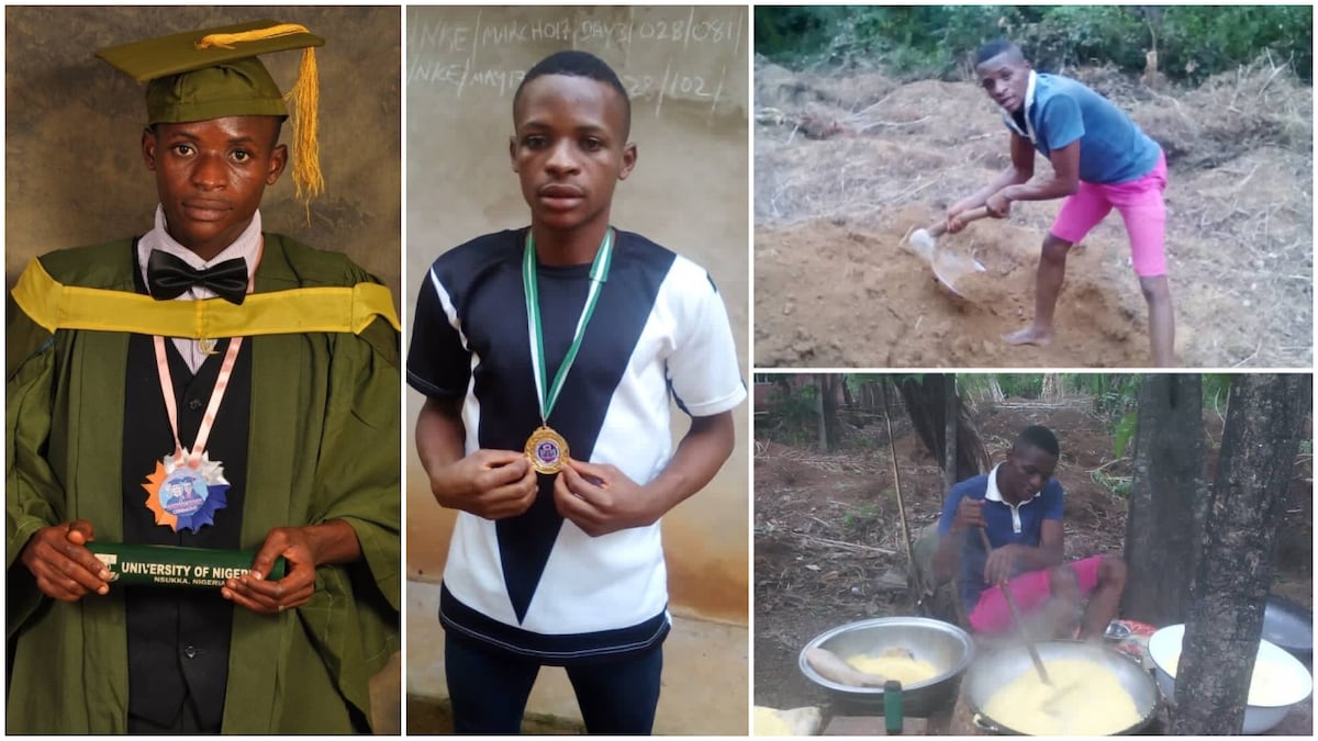 The young graduate is farming his way out of hunger.
Photo source: TheDreamBook