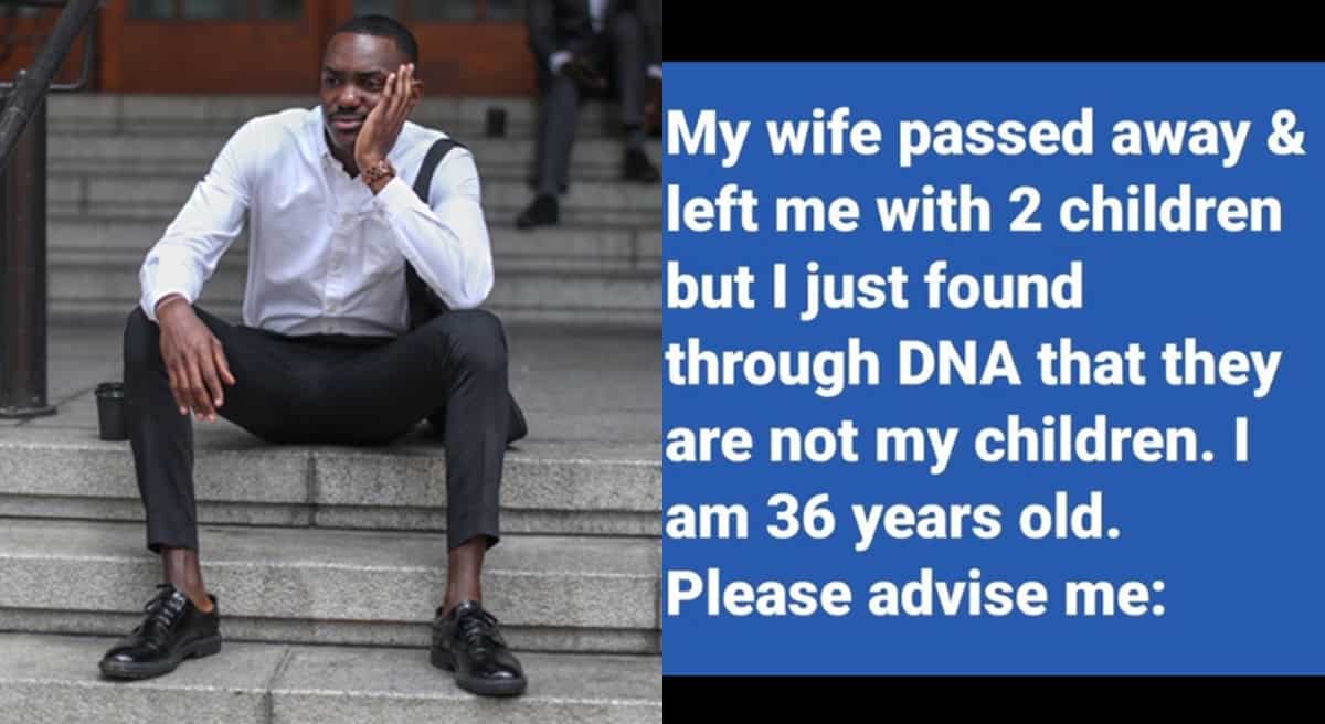 DNA test, man finds out kids are not his