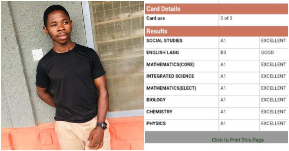 'Boy' with 7As in WASSCE needs help to further his studies.