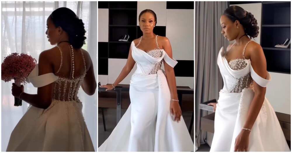 This Stunning Ghanaian Bride Slaying In Gorgeous White Gown Can Win Miss World For Ghana