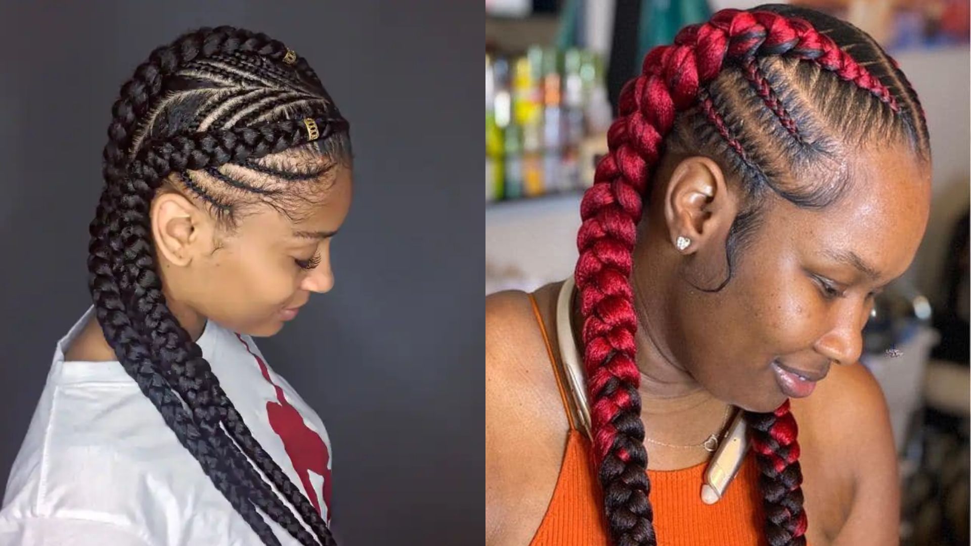 Loving this braided ponytail style! We did a French braid on one side, a  three strand braid on the other, then braided the center secti... |  Instagram
