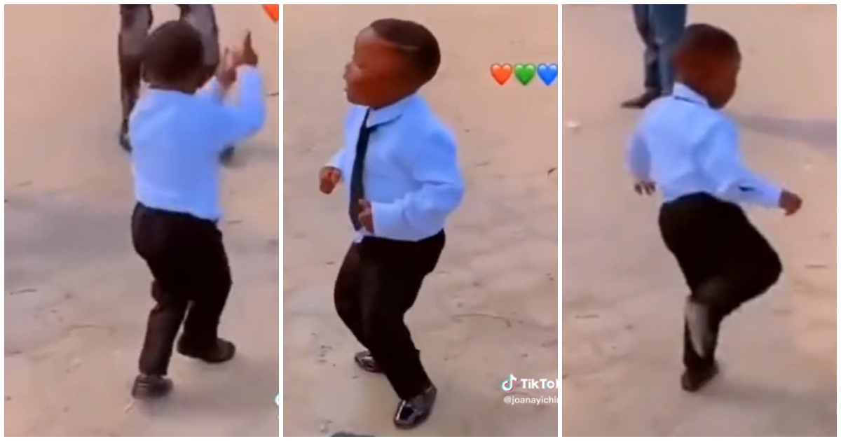 Photo of young kid dancing