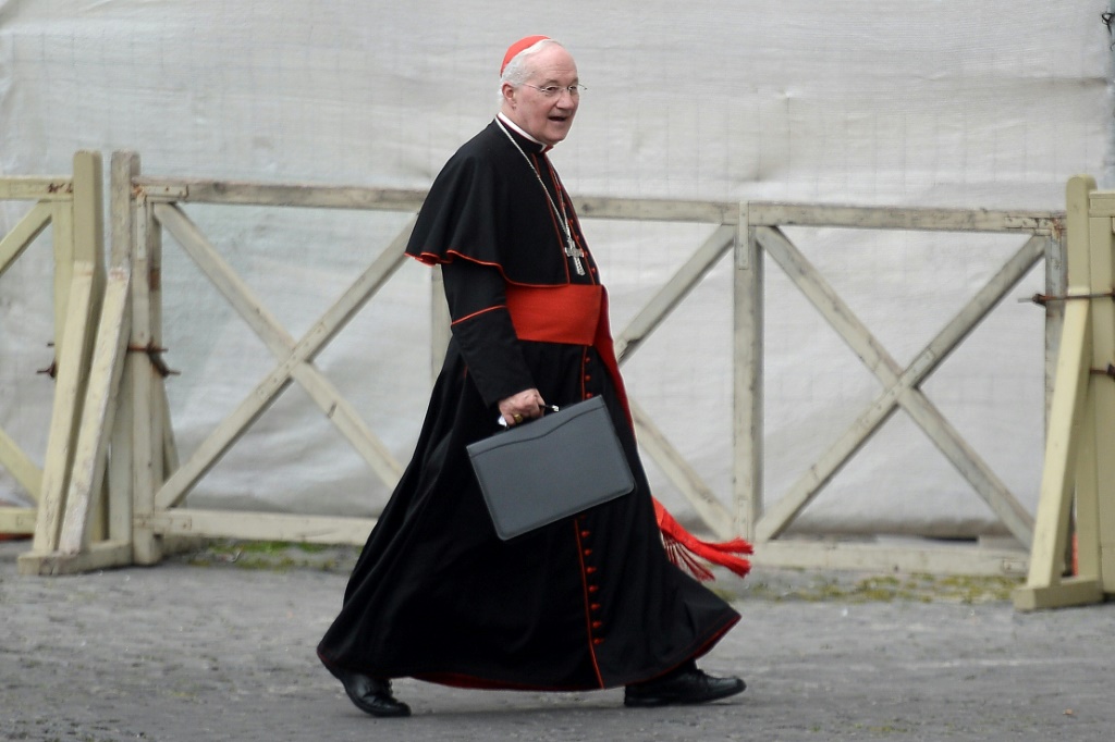Canadian cardinal Marc Ouellet, seen here on St Peter's Square in 2013, has been accused of sexual assault