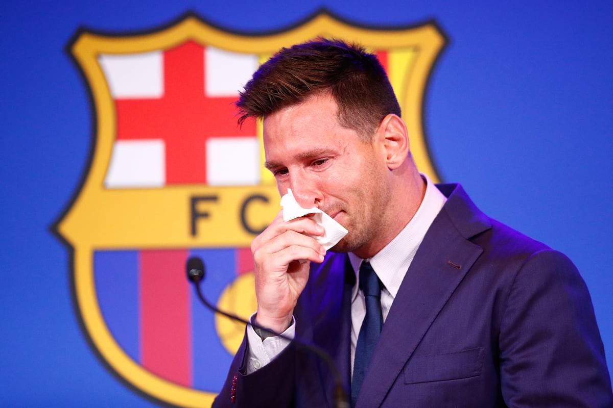 Lionel Messi’s used tissue at Barcelona farewell goes up for sale and its worth close to six million cedis