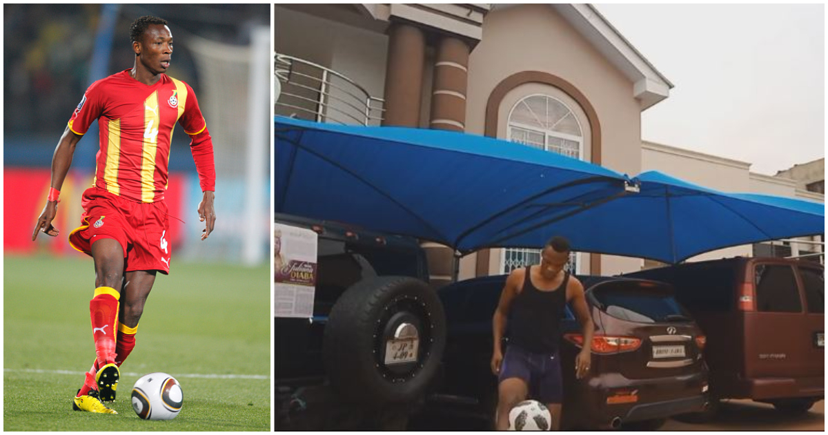 John Paintsil shows off his gorgeous mansion and cars as he trains at home