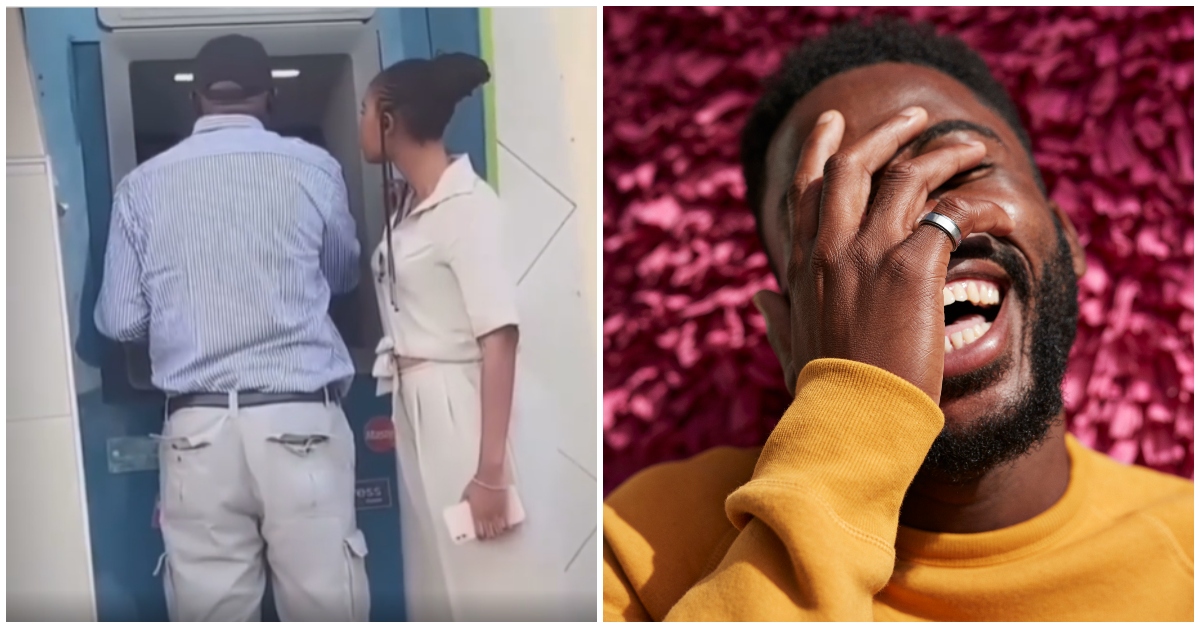 Man spotted with lady at ATM in viral video