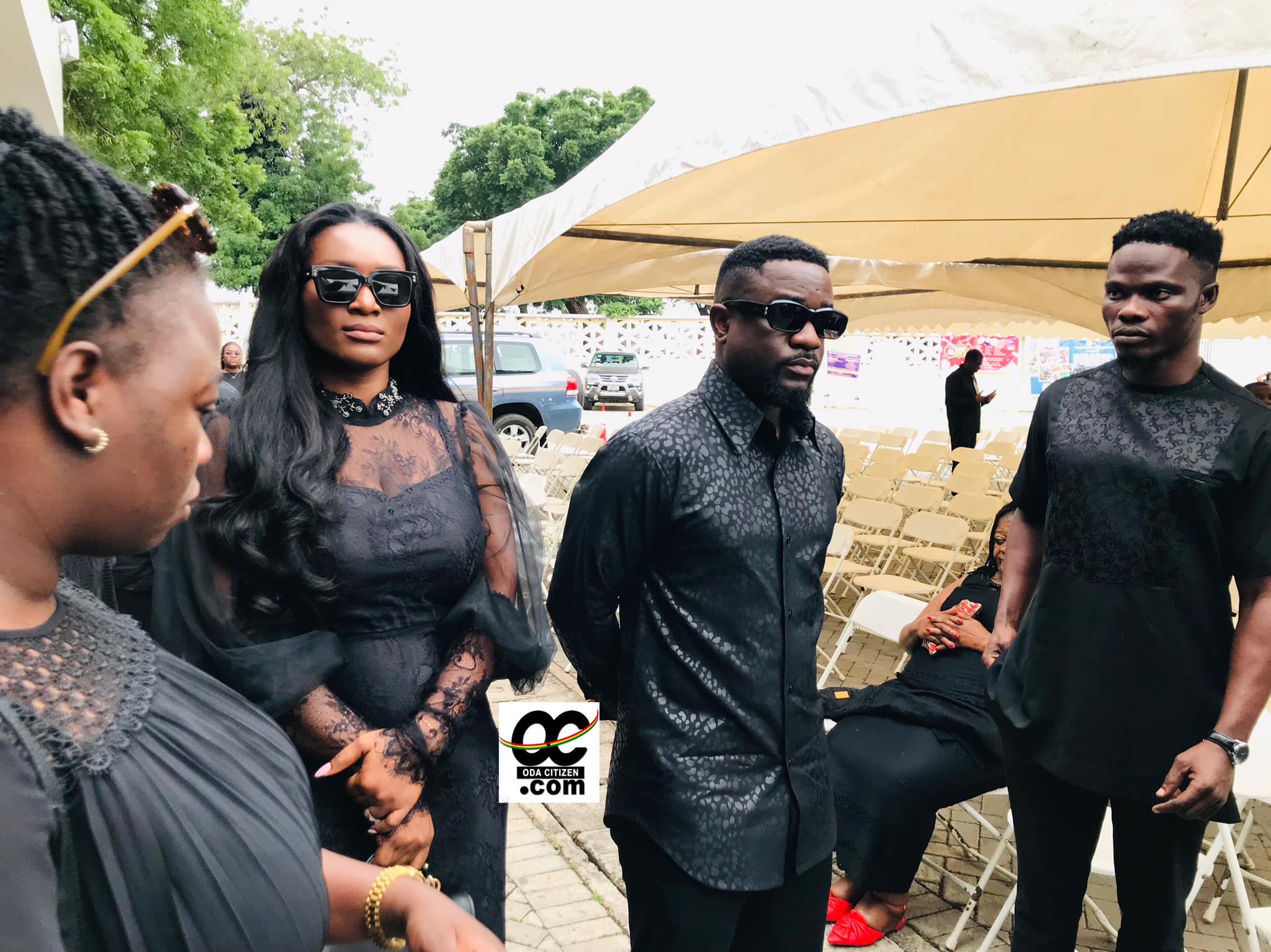 Photo of rapper Sarkodie and his wife Tracy Sarkcess.
