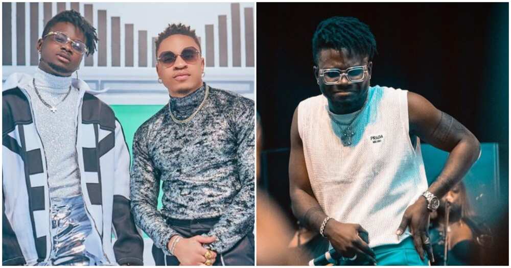 Kuami Eugene and Rotimi in Cryptocurrency video shoot