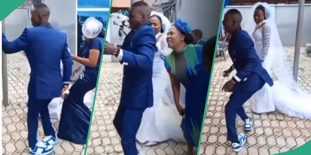 Gospel singer with cleft feet dances at wedding.