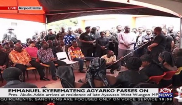 Akufo-Addo visits late Kyeremateng Agyarko's family (Photos, Video)