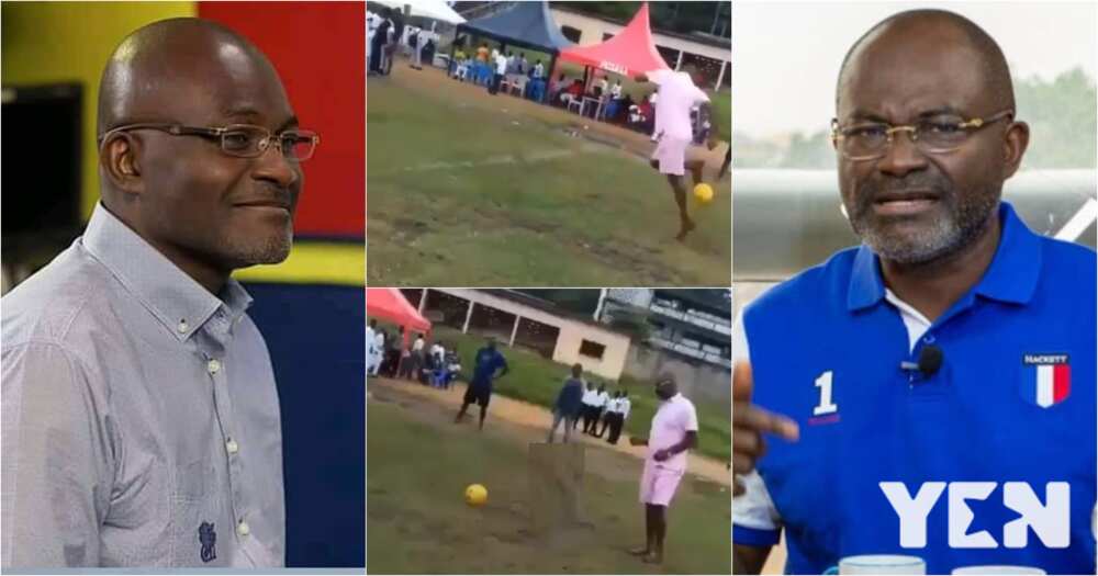 Kennedy Agyapong plays football in latest video amid Ibrah One saga