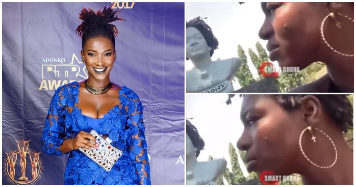 Lady claiming to be the late Ebony appears at her grave and calls for her father