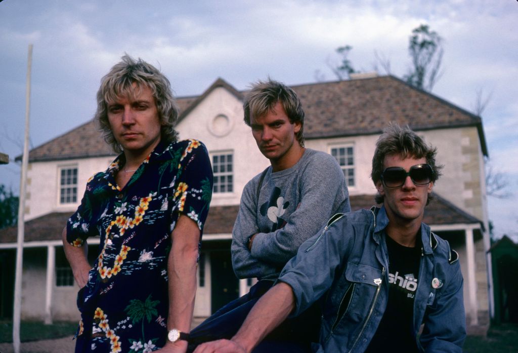 The Police band members Andy Summers, Sting and Stewart Copeland