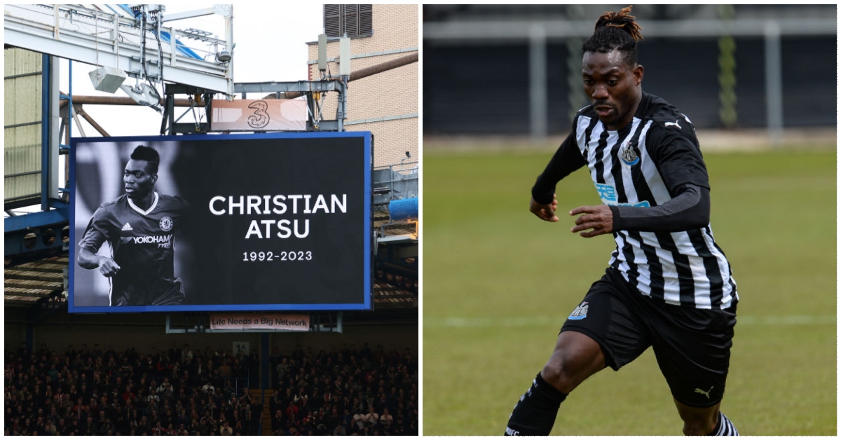 Photo of Christian Atsu training and being remembered by former club