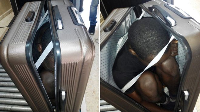 Car dashboards and other places Africans are squeezing in to get to Europe (Photos)