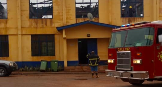 Ghana’s police training school destroyed by fire