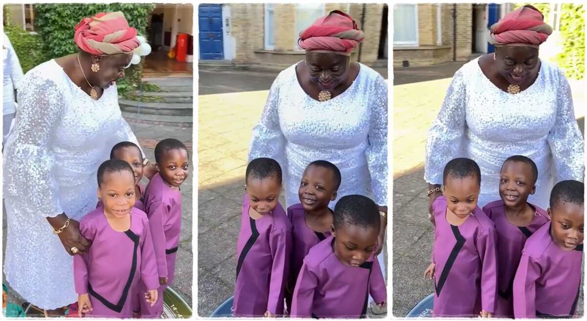 Nigerian mother who welcomed triplets.