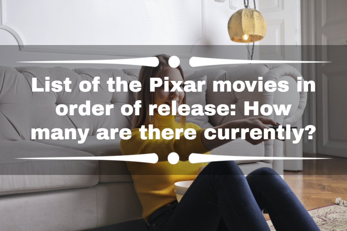 Pixar movies in order of release