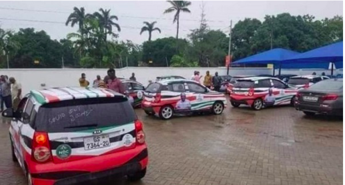 NDC flagbearer Mahama donates cars to NDC communication officers