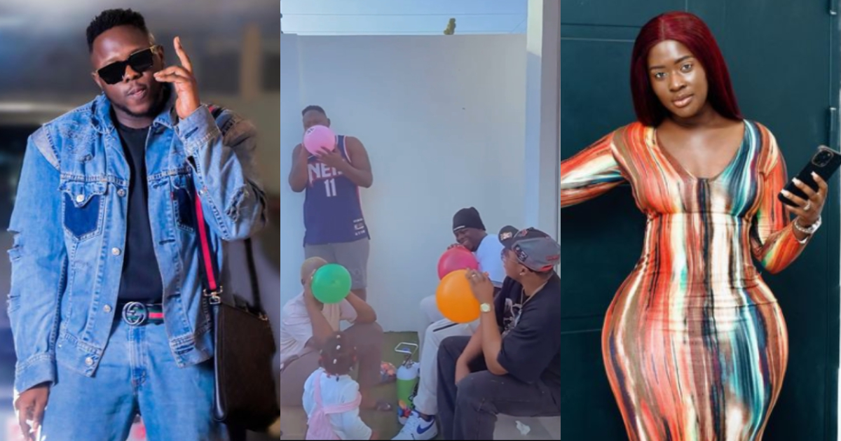 Medikal holds simple balloon party to celebrate 28th birthday with Fella and friends in beautiful video