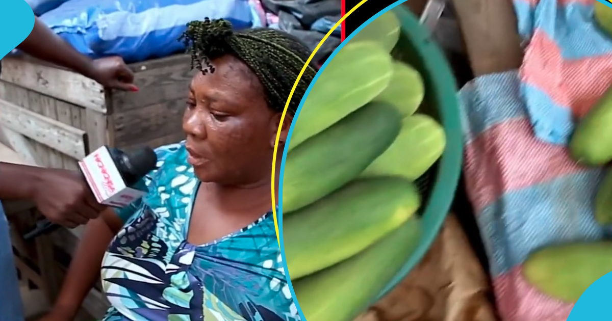 Cucumber seller at Agbogbloshie
