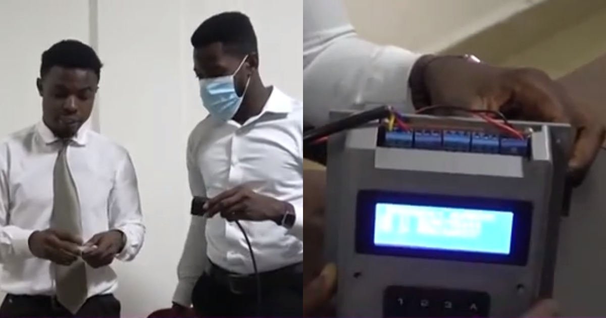 KNUST students create device that calls property owners when there's fire outbreak