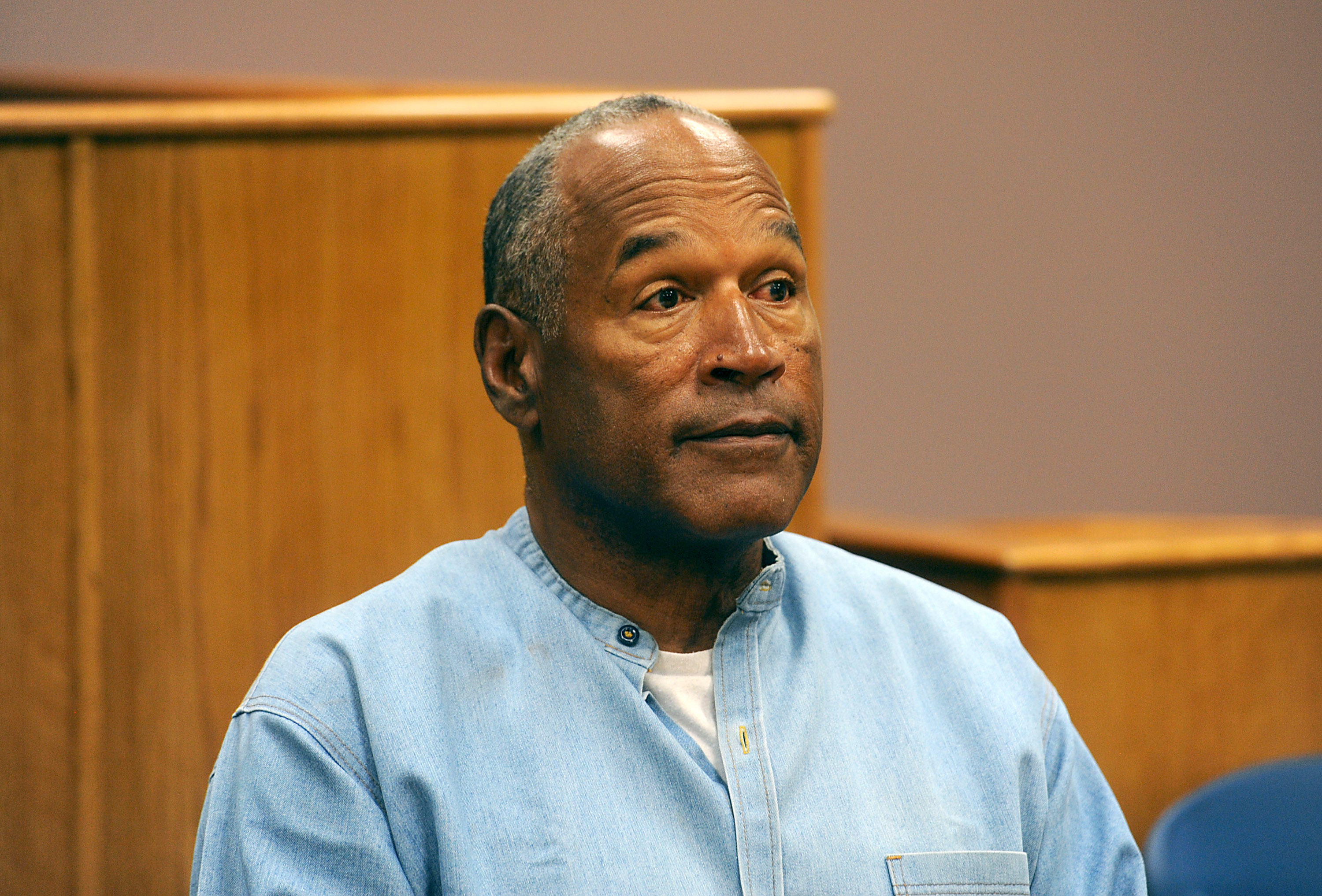 O.J. Simpson attends his parole hearing at Lovelock Correctional Centre