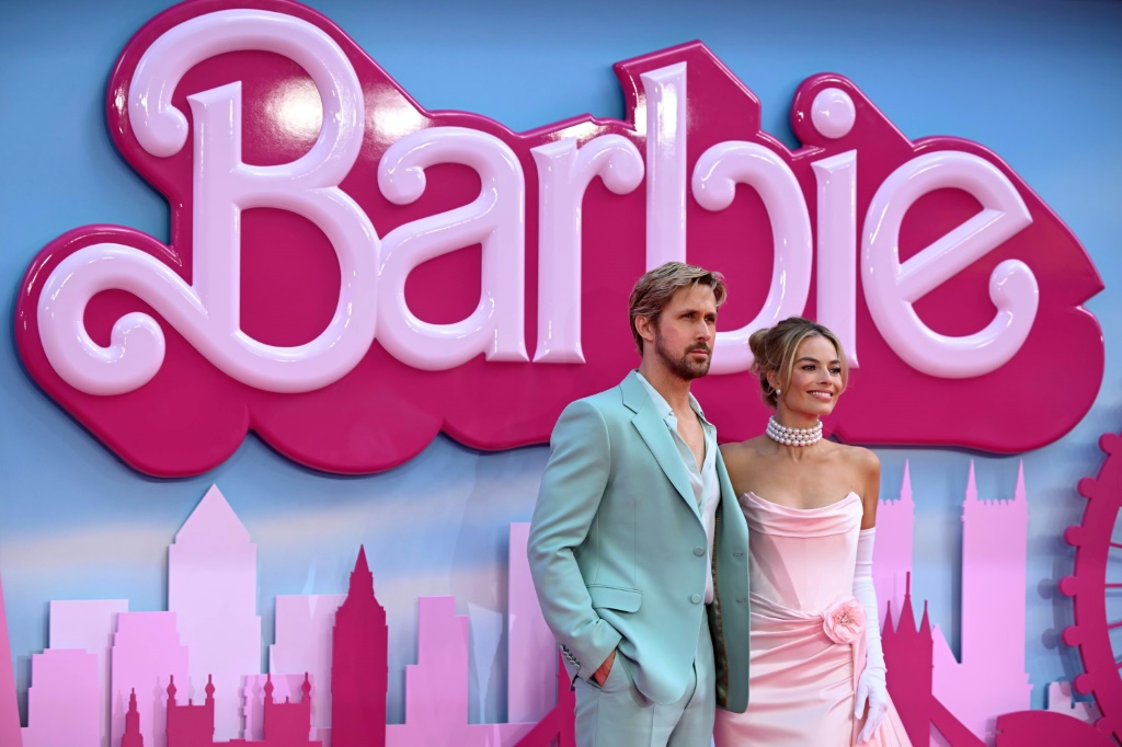 Barbie and Ken: Canadian actor Ryan Gosling and Australian star Margot Robbie on the pink carpet