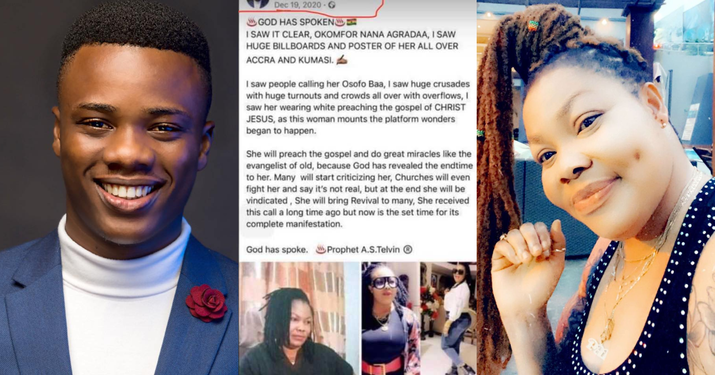 Nana Agradaa: How A Young Prophet Predicted Fetish Priestess Will Become A Pastor (Photo)