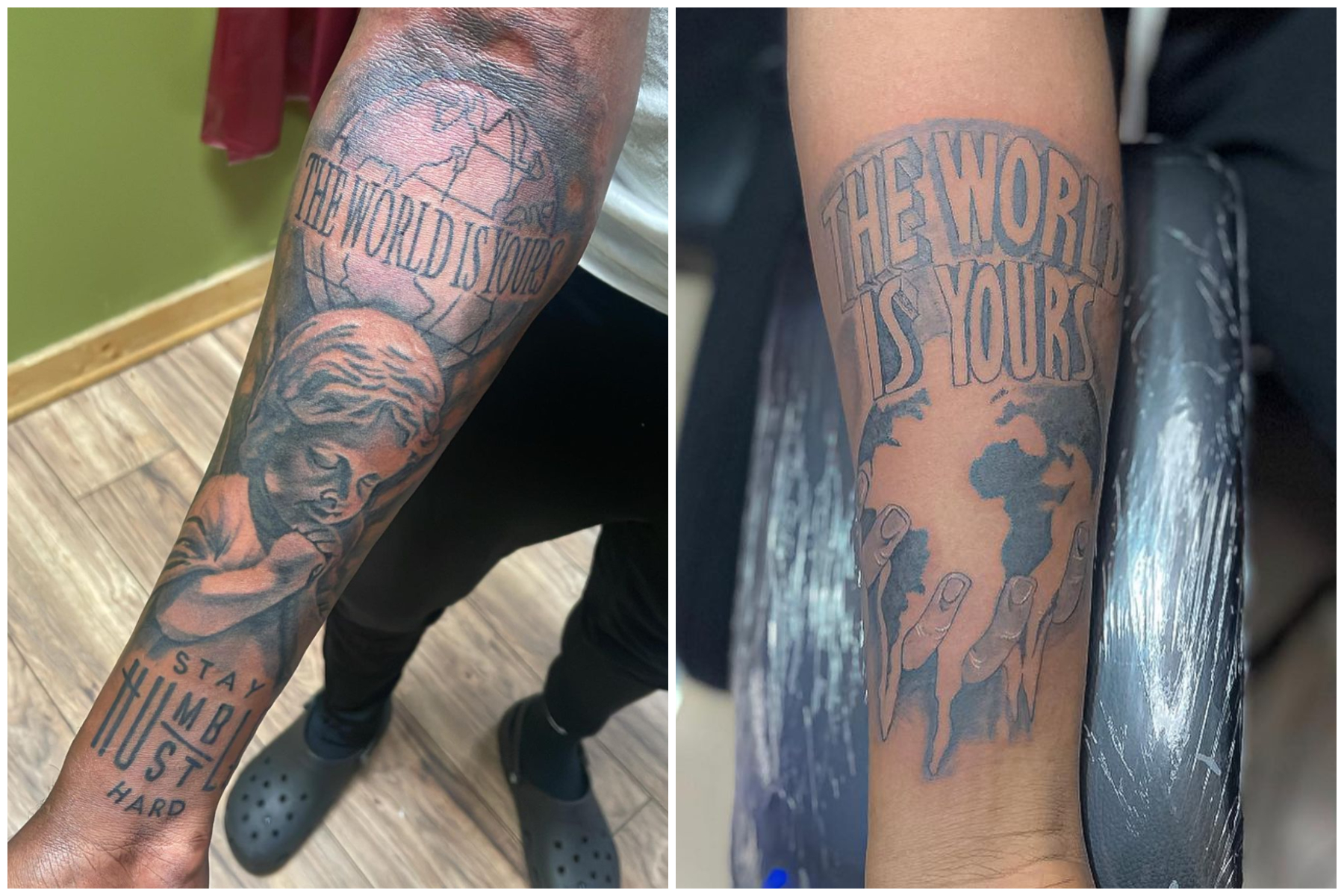 the world is yours tattoo chestTikTok Search
