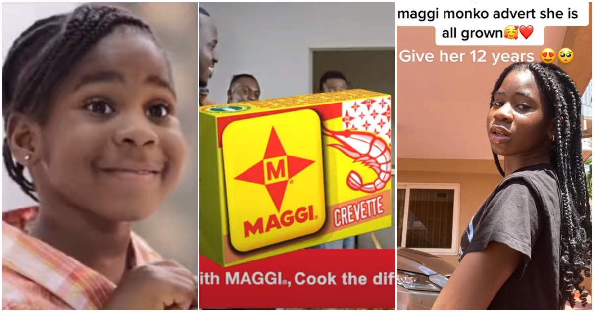 Little girl who featured in popular Maggi 'monko' advert grows into a big woman; video stuns many