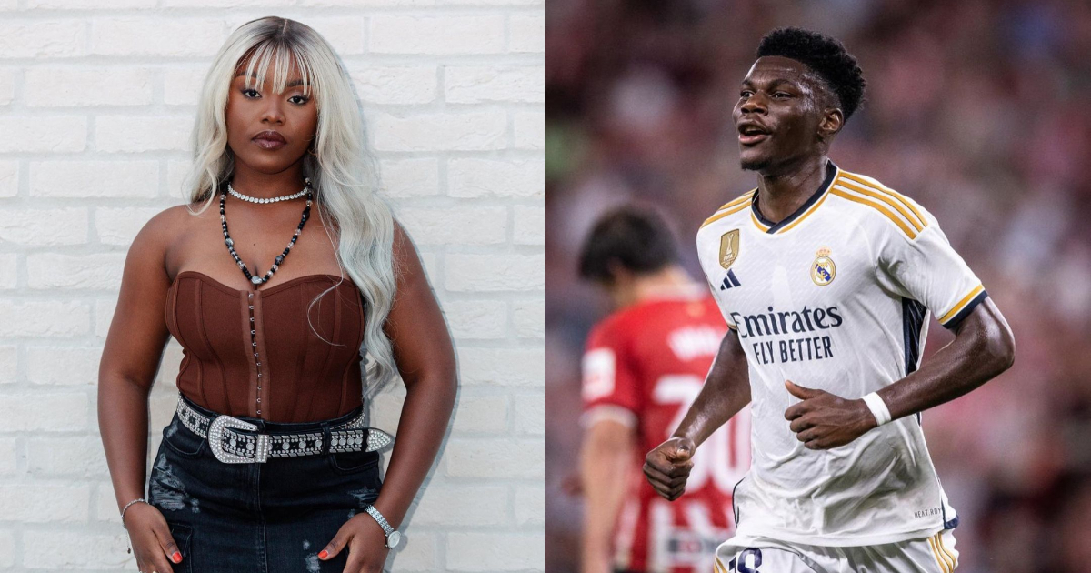 Gyakie spots Real Madrid star Tchouaméni jamming to her song, says she might support his team