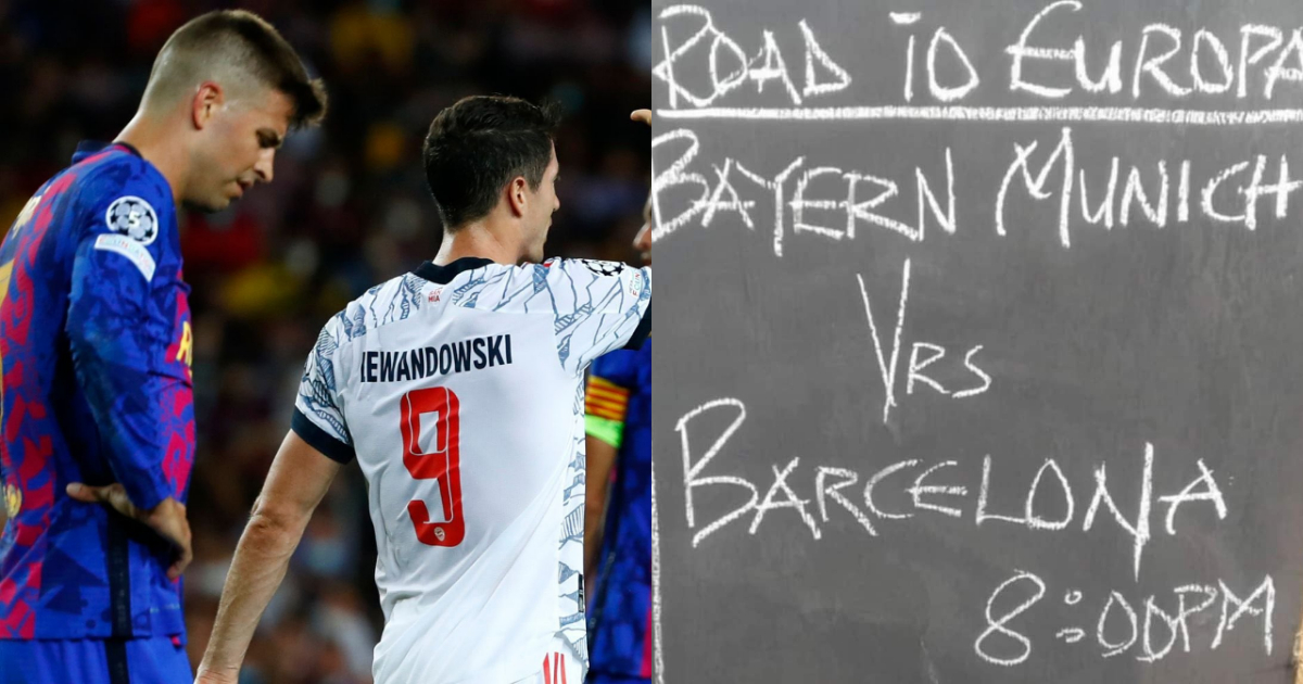 Fans troll Barcelona ahead of Bayern UCL clash with "Road to Europa" tag