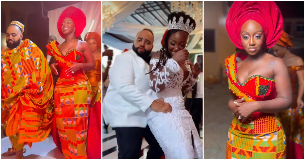 Rapper Rick Ross's Friend And Pretty Ghanaian Bride Marries International DJ In A Glamorous Ceremony In Ghana