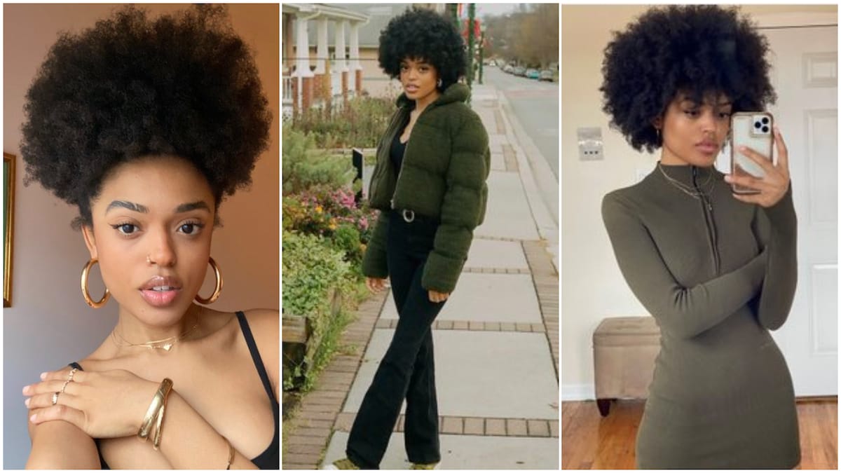 Beautiful lady rocks natural hair, her photos go viral, get people talking