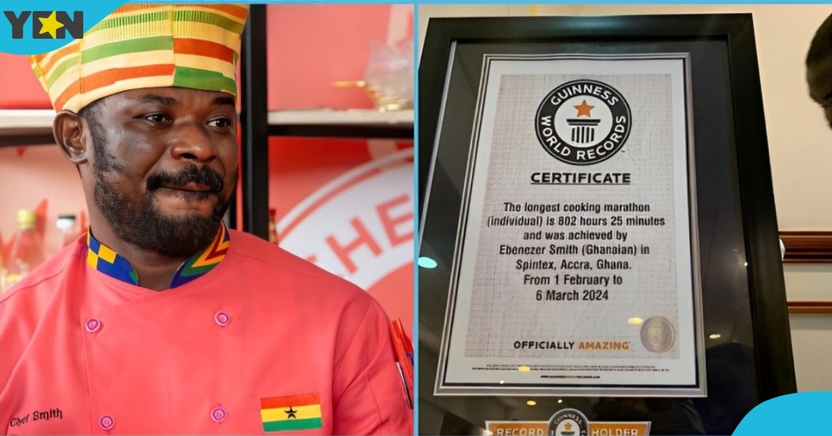 Photo of Chef Smith and his fake GWR certificate