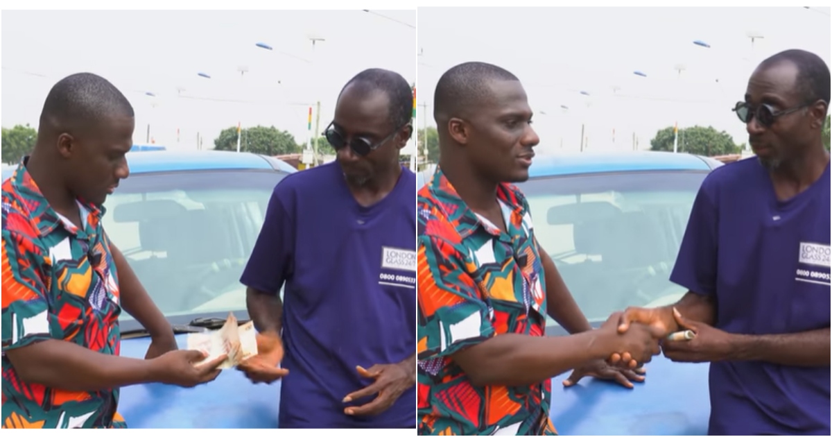 Zionfelix gives taxi driver 500 cedis after he said his 4 kids won't enjoy the holiday season