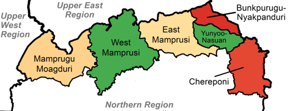 Districts in the North-East Region
