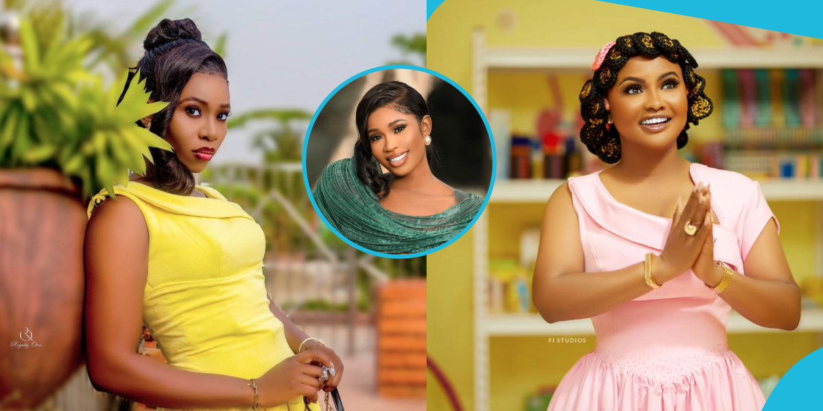 2023 Ghana's Most Beautiful contestant Aduanige goes viral as she recreates McBrown's stunning pink dress