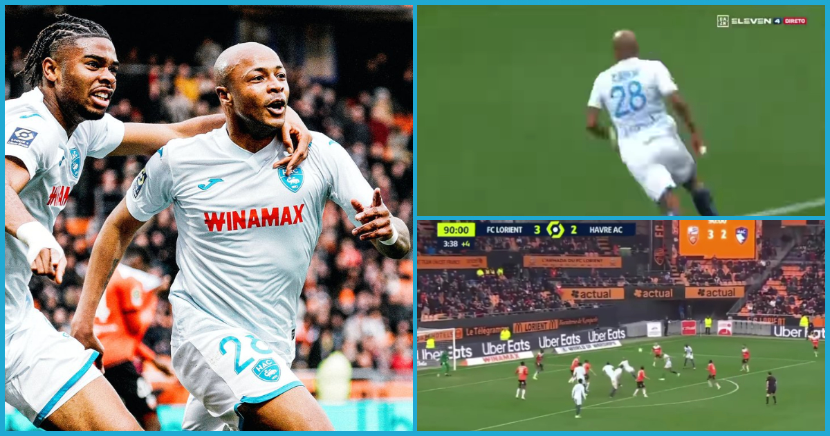 Video of Dede Ayew's powerful overhead kick goes viral as he nets 2 goals in 1st game after AFCON exit