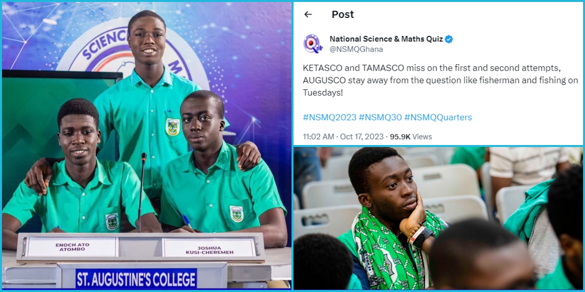 NSMQ liken Augusco's refusal to answer a question to fishermen refraining from fishing Tuesdays