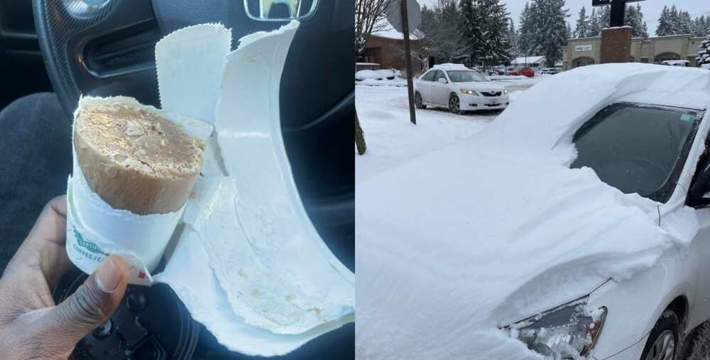 Photos of the aftermath of a cold temperature in Canada