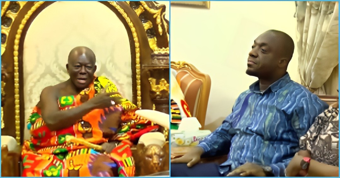 Otumfuo jovially schools NPP Gen Secretary on tradition, video sparks laughter