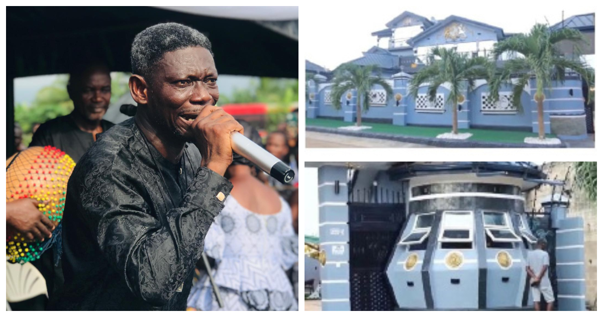 Agya Koo replies critics over his mansion, says one bucket of paint costs GH¢1.7k