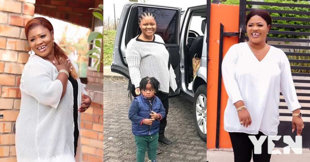 Obaa Christy: Gospel singer flaunts her rasta-haired son on his birthday (photos)