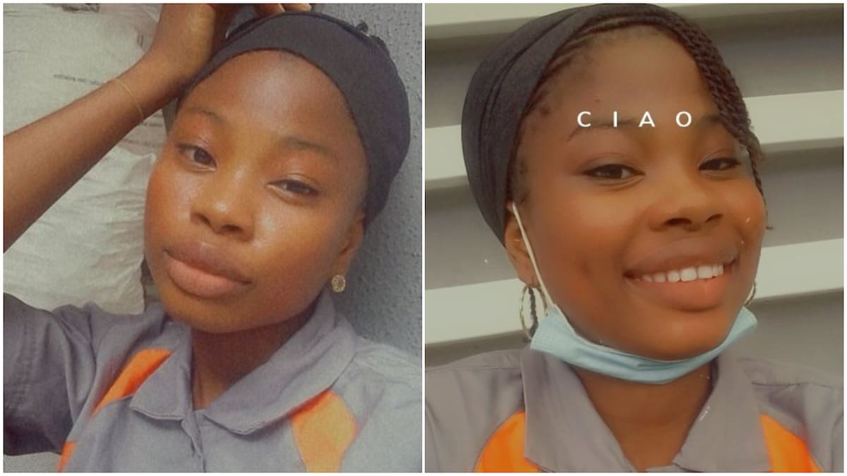 I know I won't be a cleaner forever - Nigerian lady shares photos of her work uniform